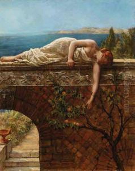 The Daughter Of Eve Oil Painting by John Maler Collier