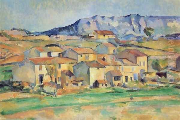 Mountain Saint-Vicoire seen from Gardanne Oil Painting by Paul Cezanne