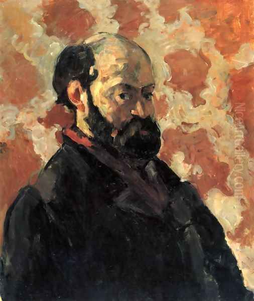 Self-portrait 1875 Oil Painting by Paul Cezanne