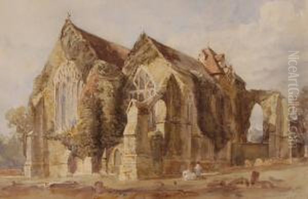 Ruinsat Winchelsea Oil Painting by William Collingwood Smith