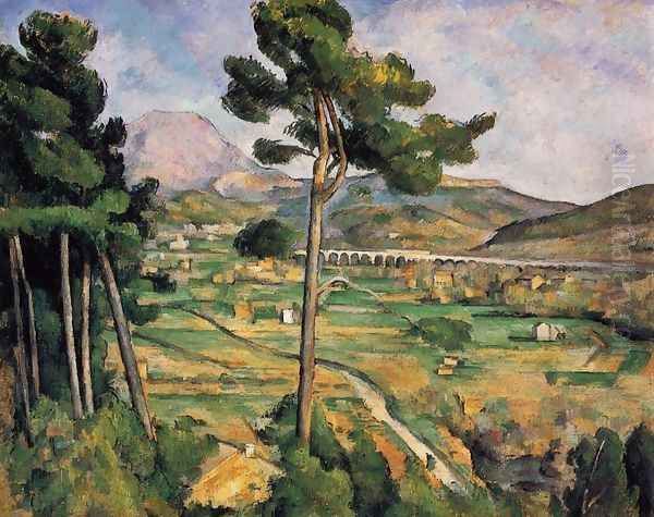 Mount Sainte-Victoire as seen from Bellevue Oil Painting by Paul Cezanne