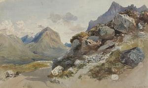 The Cuillins Oil Painting by William Collingwood Smith