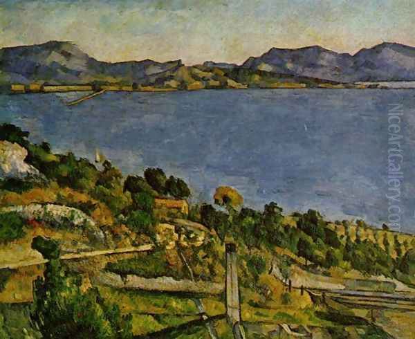 The sea at l'Estaque Oil Painting by Paul Cezanne