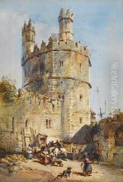 Caernarvon Castle Oil Painting by William Collingwood Smith