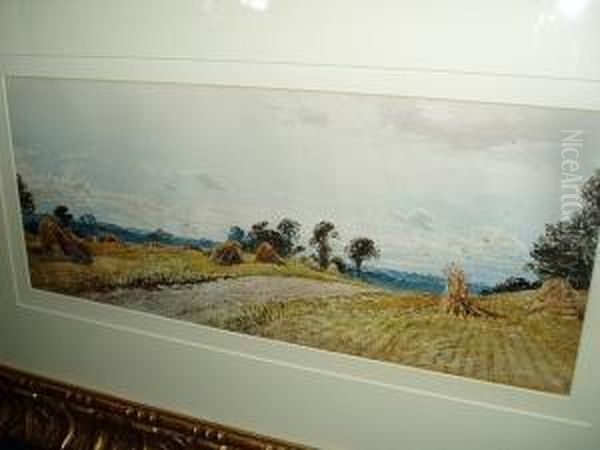 Harvest Landscape Oil Painting by William Collingwood Smith