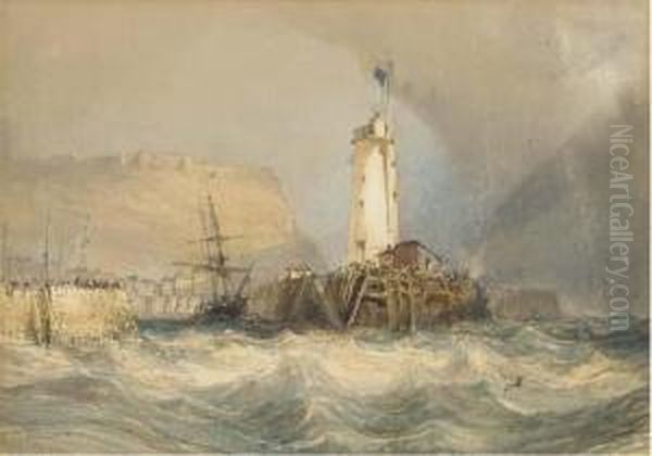 Coming Out On The Tide Oil Painting by William Collingwood Smith