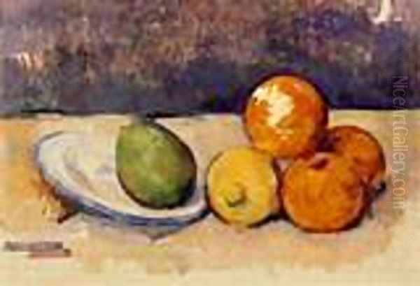 Still Life 1890 Oil Painting by Paul Cezanne