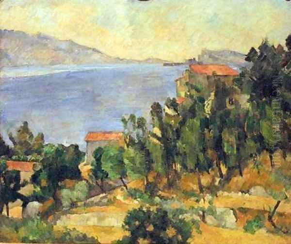 The Estate Oil Painting by Paul Cezanne