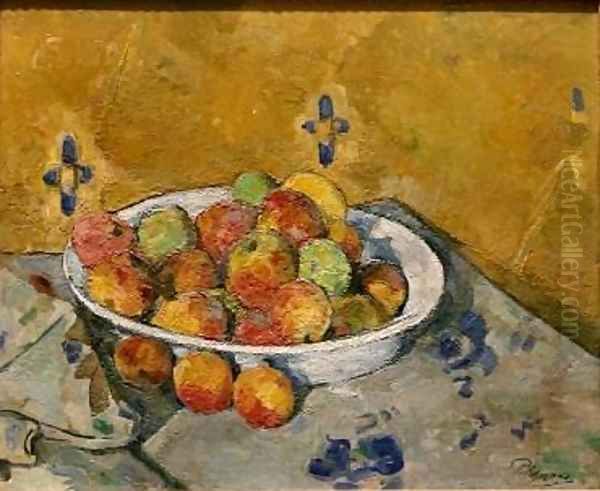 The Plate of Apples Oil Painting by Paul Cezanne