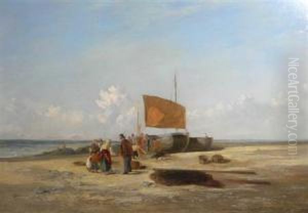 Catch Of The Day Oil Painting by William Collins