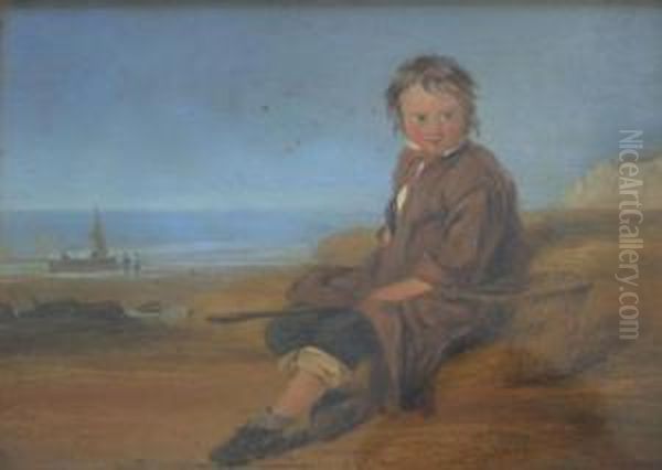 The Young Fisherman Oil Painting by William Collins