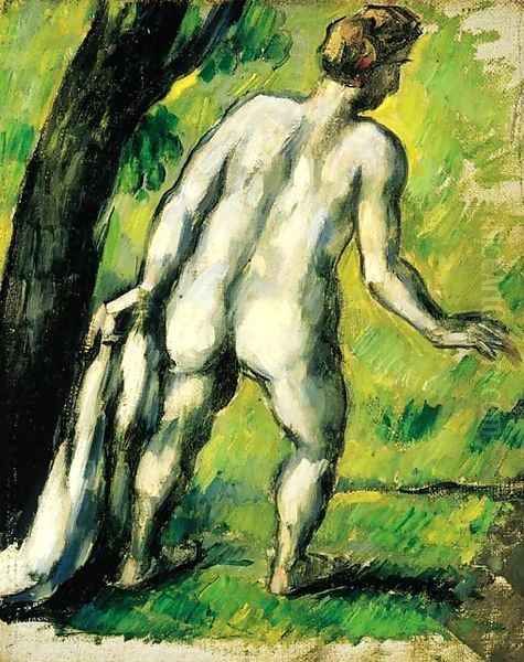 Baigneur, vu de dos Oil Painting by Paul Cezanne