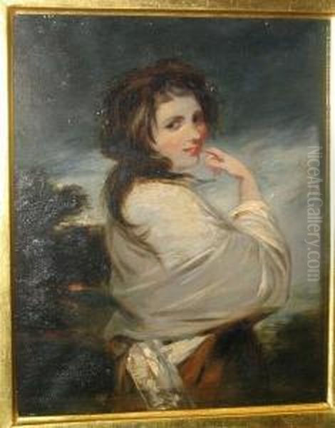 Portrait Of Lady Hamilton As A Baccante Oil Painting by William Collins