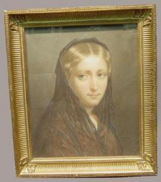 Portrait Of A Lady
Initialed And Dated Oil Painting by James Collinson