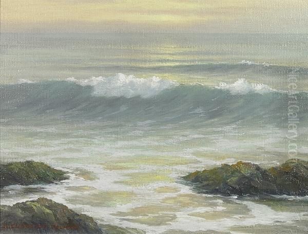 Evening, Laguna Beach Oil Painting by Roi Clarkson Colman