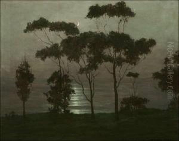 Moonlight Serenade Oil Painting by Roi Clarkson Colman