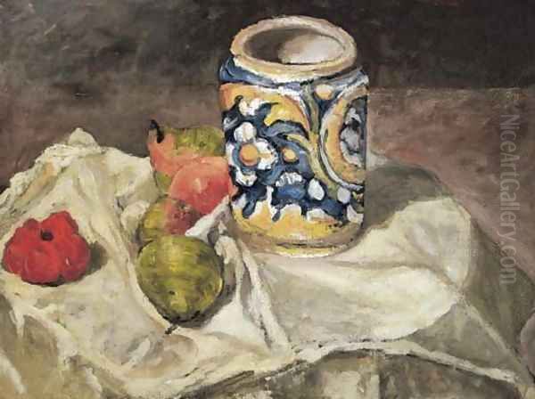 La faaence italienne Oil Painting by Paul Cezanne