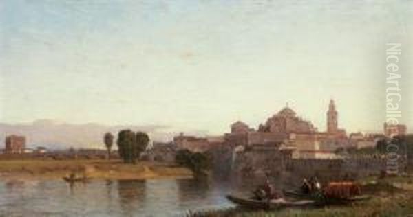 Cordoba Oil Painting by Samuel Colman