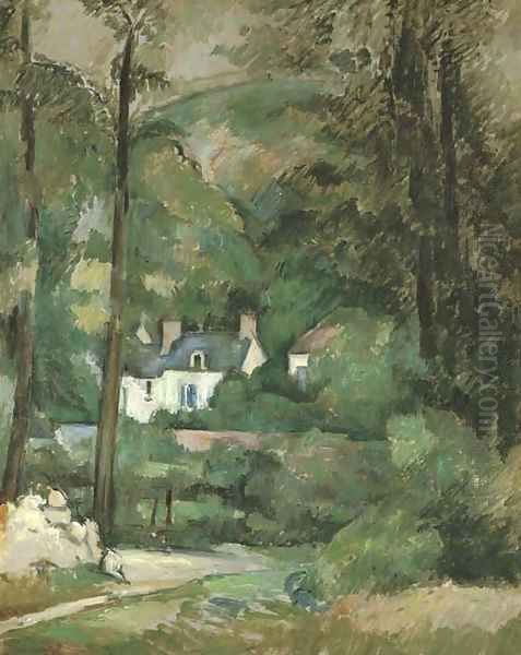 Maisons dans la verdure Oil Painting by Paul Cezanne