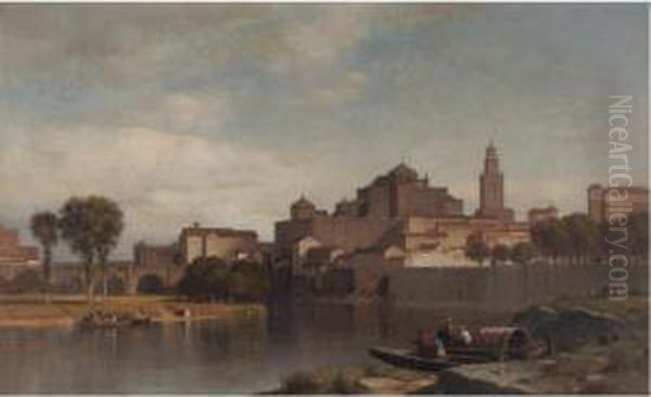 A View Of Spain Oil Painting by Samuel Colman