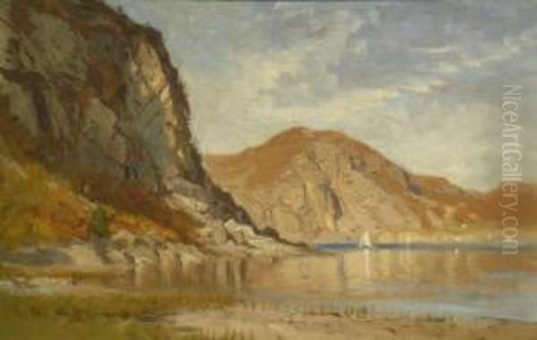 Near Crows Nest On The Hudson, New York Oil Painting by Samuel Colman