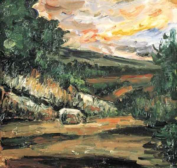 Paysage Oil Painting by Paul Cezanne