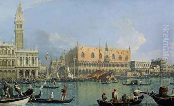 Ducal Palace, Venice, c.1755 Oil Painting by (Giovanni Antonio Canal) Canaletto