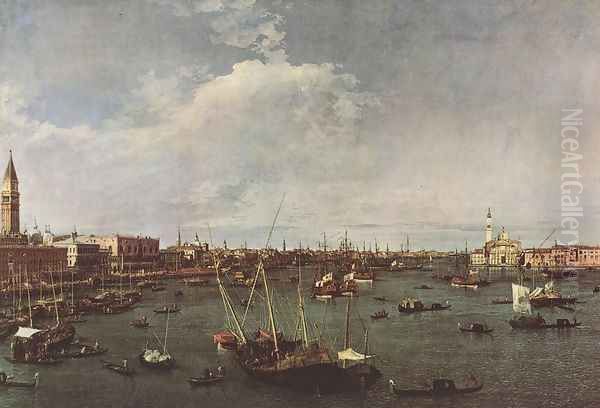 Bacino di San Marco (St Mark's Basin) 1738-40 Oil Painting by (Giovanni Antonio Canal) Canaletto