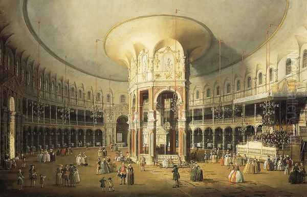 The Rotunda of Ranelagh House Oil Painting by (Giovanni Antonio Canal) Canaletto