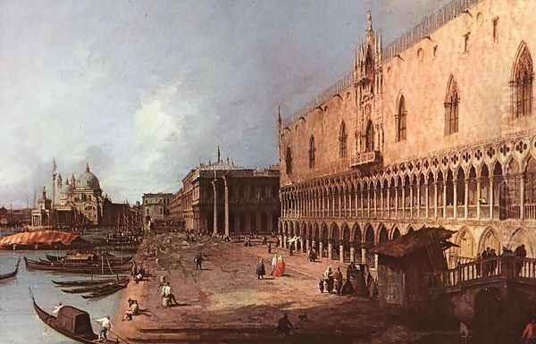 Doge Palace c. 1725 Oil Painting by (Giovanni Antonio Canal) Canaletto