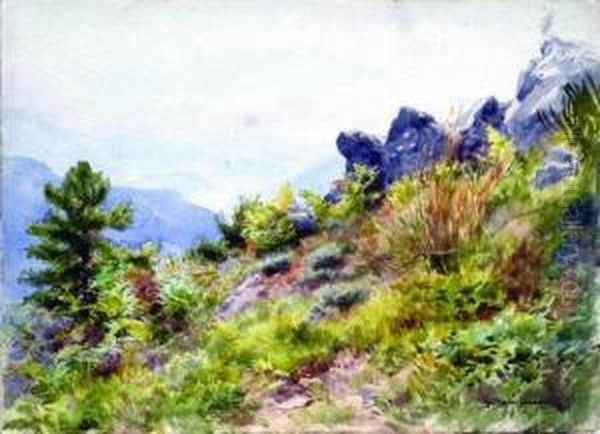 Vue De Bendejun Oil Painting by Pierre Comba