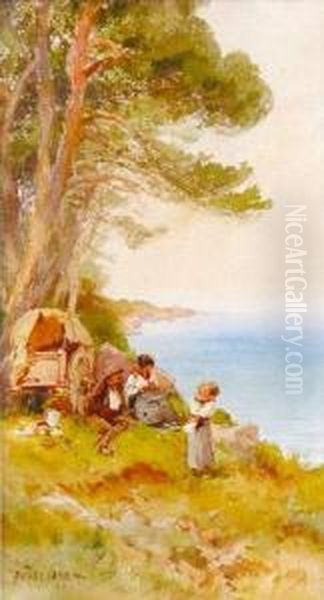 Bord De Mer Anime Oil Painting by Pierre Comba