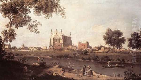 Eton College Chapel c. 1754 Oil Painting by (Giovanni Antonio Canal) Canaletto