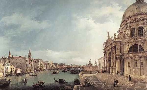 Entrance to the Grand Canal- Looking East 1744 Oil Painting by (Giovanni Antonio Canal) Canaletto