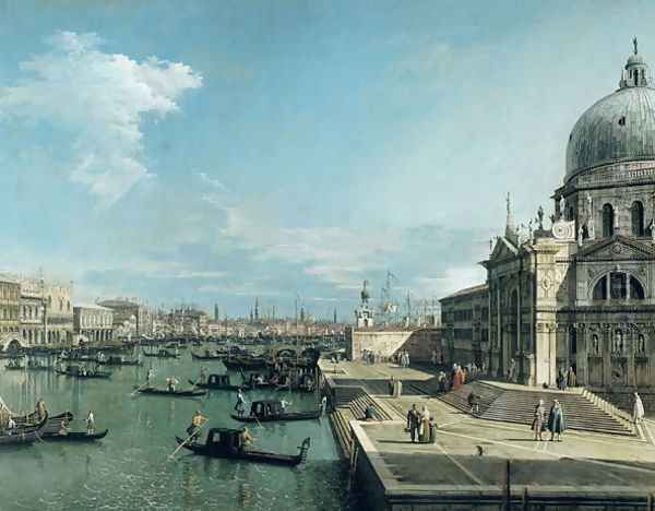 The Entrance to the Grand Canal, Venice Oil Painting by (Giovanni Antonio Canal) Canaletto