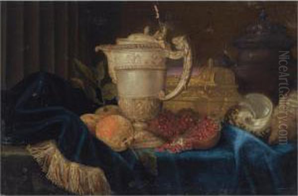 A Still Life Oil Painting by Meiffren (Ephren) Conte (Leconte)