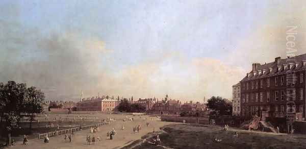 London The Old Horse Guards From St James S Park Oil Painting by (Giovanni Antonio Canal) Canaletto