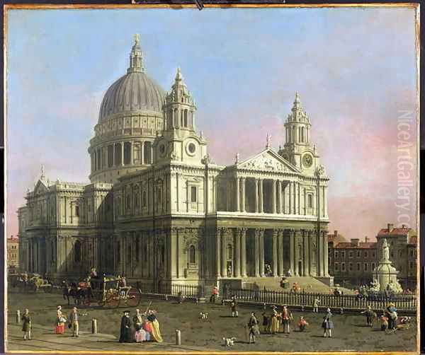 St. Paul's Cathedral, 1754 Oil Painting by (Giovanni Antonio Canal) Canaletto