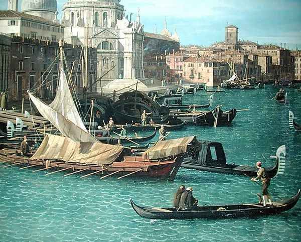 Entrance to the Grand Canal: Looking West, c.1738-42 (detail-3) Oil Painting by (Giovanni Antonio Canal) Canaletto