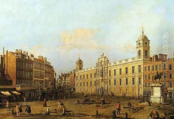 Northumberland House Oil Painting by (Giovanni Antonio Canal) Canaletto