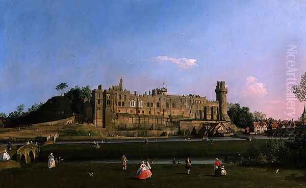 Warwick Castle, c.1748-49 Oil Painting by (Giovanni Antonio Canal) Canaletto