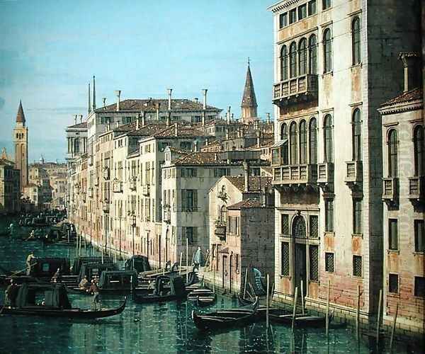 Entrance to the Grand Canal: Looking West, c.1738-42 (detail-2) Oil Painting by (Giovanni Antonio Canal) Canaletto