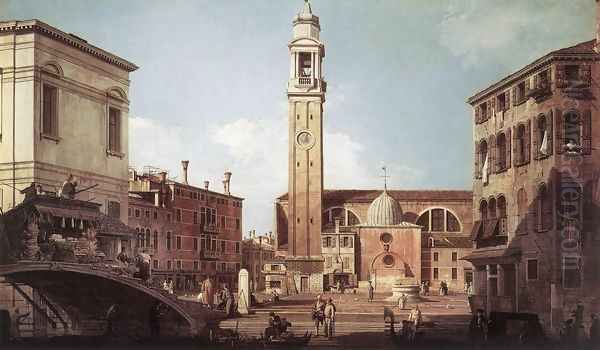 View Of Campo Santi Apostoli Oil Painting by (Giovanni Antonio Canal) Canaletto