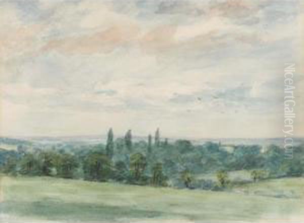 View At Hampstead Oil Painting by Lionel Constable