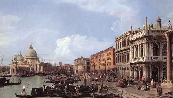 The Molo Looking West Oil Painting by (Giovanni Antonio Canal) Canaletto