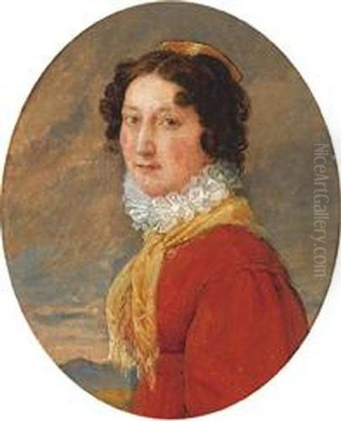 Portrat Von Jeanne Suzanne Constantin. Oil Painting by Auguste-Aristide-Fernand Constantin