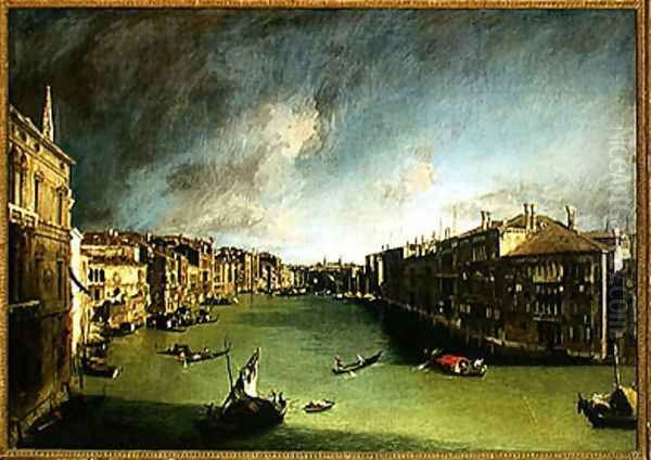 The Grand Canal, View of the Palazzo Balbi towards the Rialto Bridge, 1724 Oil Painting by (Giovanni Antonio Canal) Canaletto