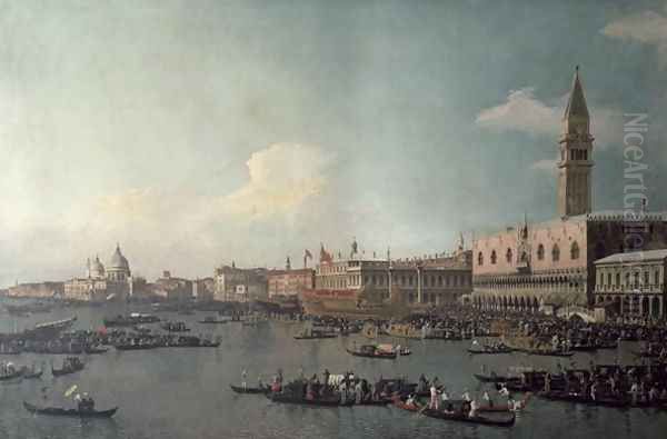 The Basin of San Marco on Ascension Day, c.1740 Oil Painting by (Giovanni Antonio Canal) Canaletto