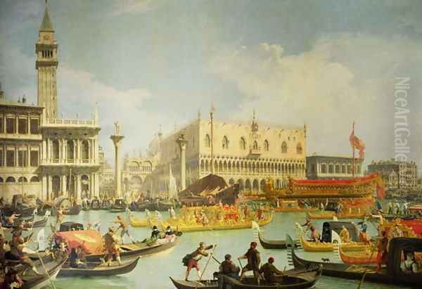 The Betrothal of the Venetian Doge to the Adriatic Sea, c.1739-30 Oil Painting by (Giovanni Antonio Canal) Canaletto