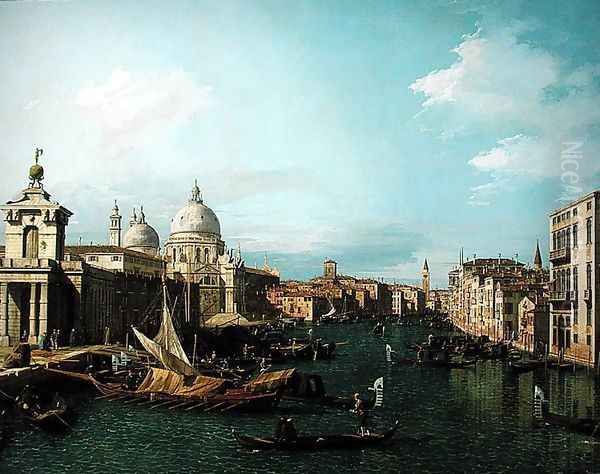 Entrance to the Grand Canal: Looking West, c.1738-42 Oil Painting by (Giovanni Antonio Canal) Canaletto